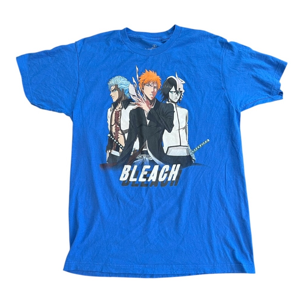 Bleach-Shonen Jump-Mens Shirt-Large-Blue-Ripple Junction-TV Tokyo T Shirt-Anime